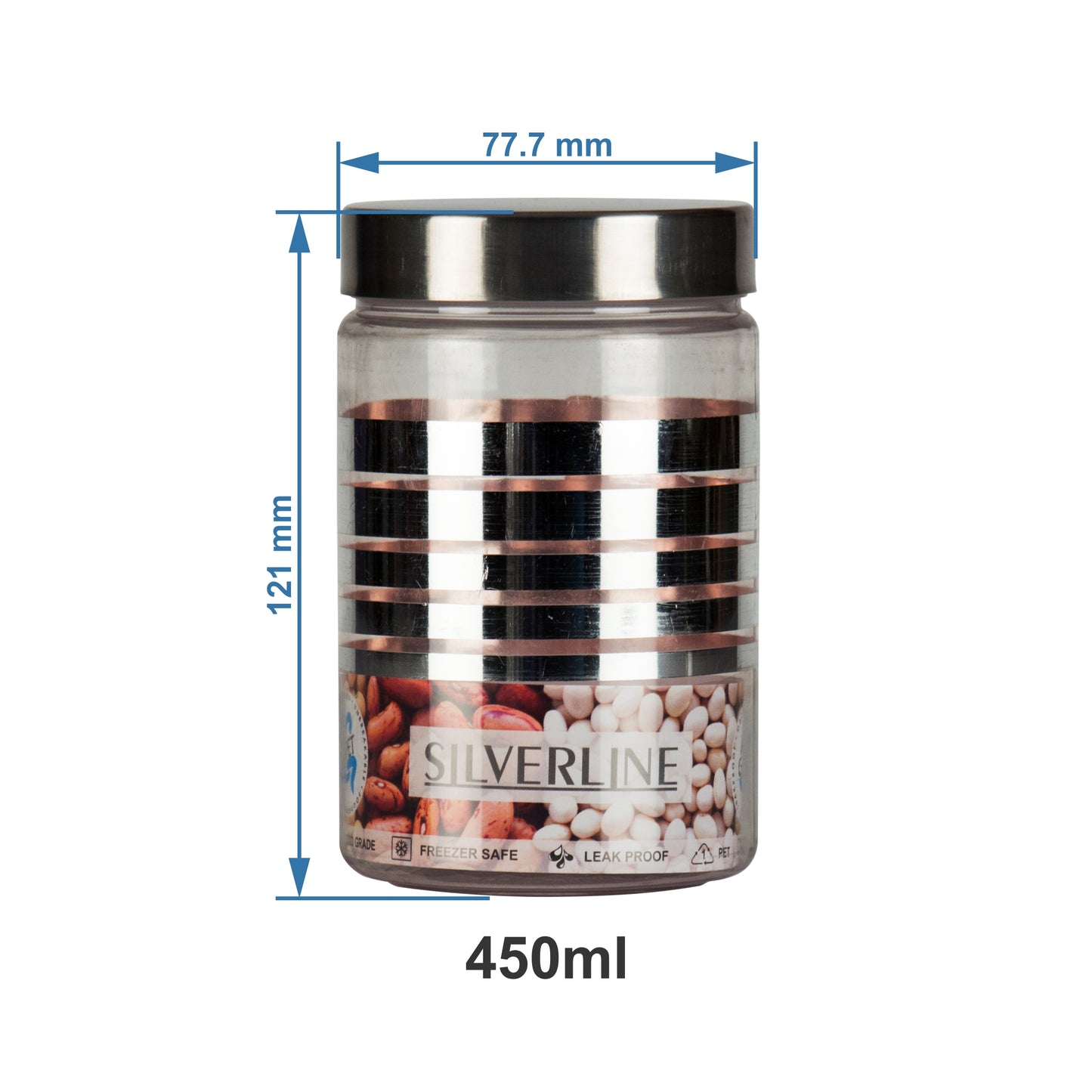 SilverLine Container 450ml (3pcs)